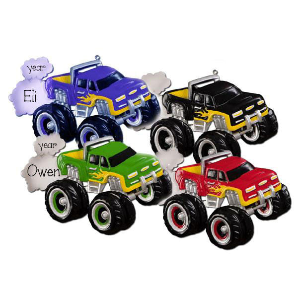 MONSTER TRUCK - Personalized Ornament My Personalized Ornaments