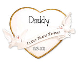 in memory of ornament / IN OUR HEARTS FOREVER /  my personalized ornaments