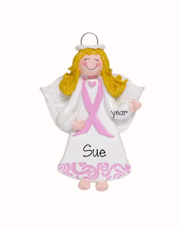 Breast Cancer "Angel of Hope"~ Personalized Ornament