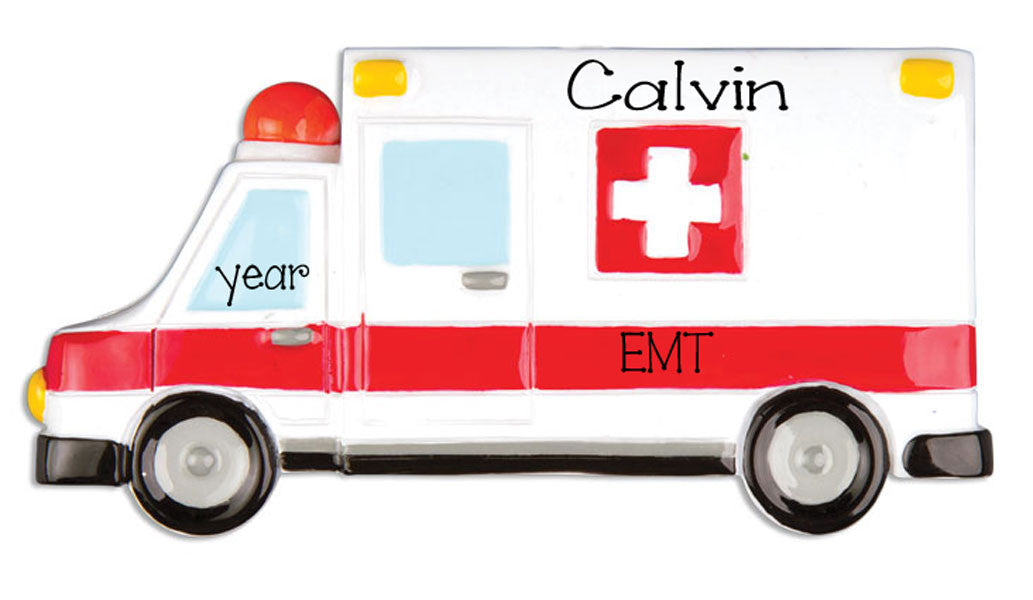 AMBULANCE/MEDIC/CHRISTMAS ORNAMENT/MY PERSONALIZED ORNAMENTS