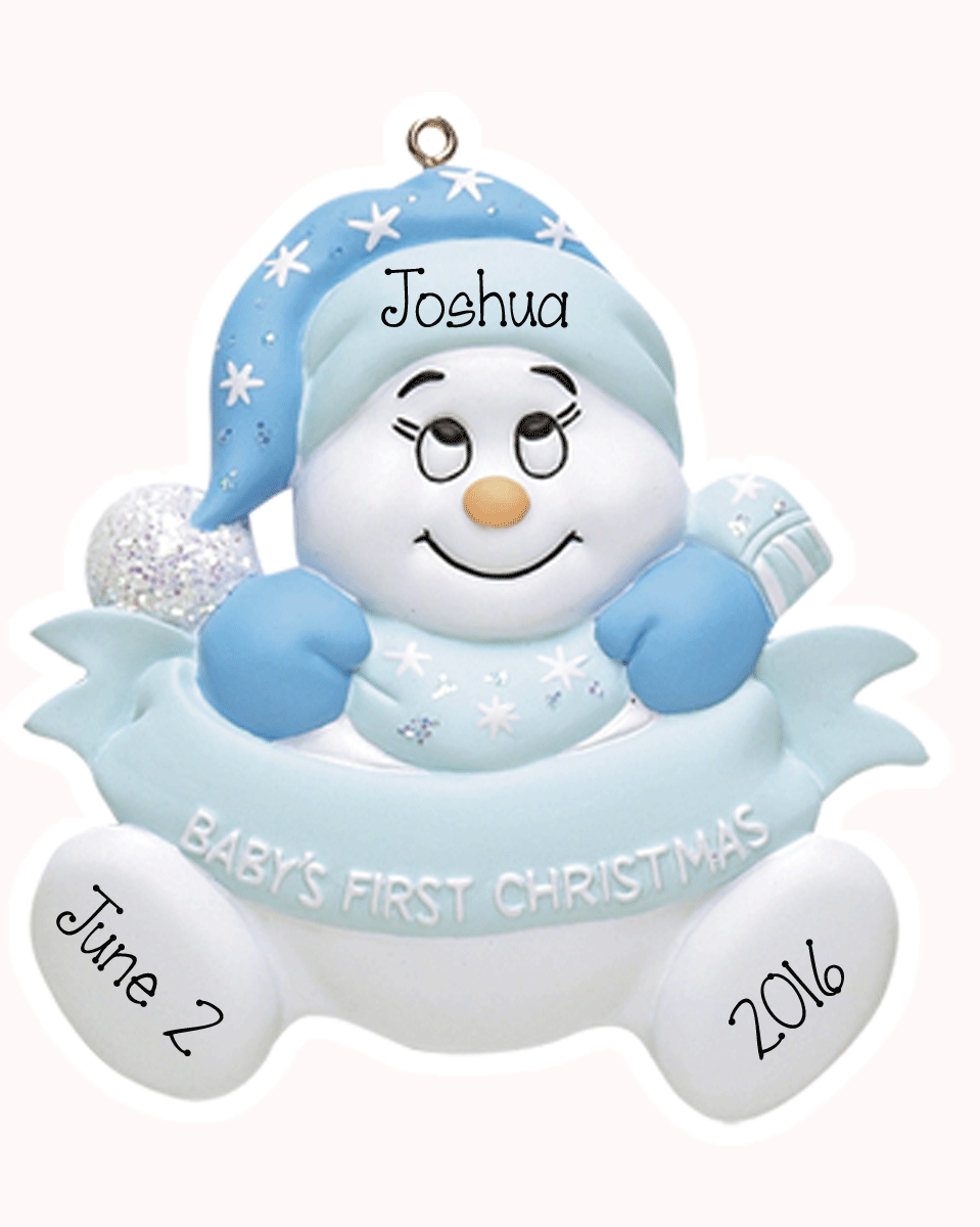 Baby's first 2024 christmas ornament personalized