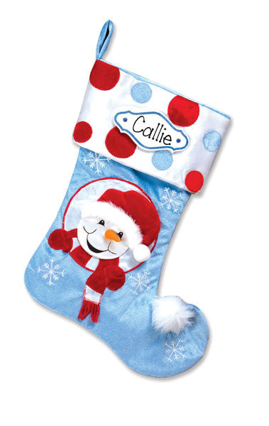 SNOWMAN~Personalized Christmas Stocking