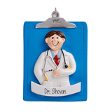 Male DOCTOR~Personalized Christmas Ornament