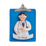 Male DOCTOR~Personalized Christmas Ornament