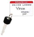 DRIVERS LICENSE WITH KEYS PERSONALIZED CHRISTMAS ORNAMENT