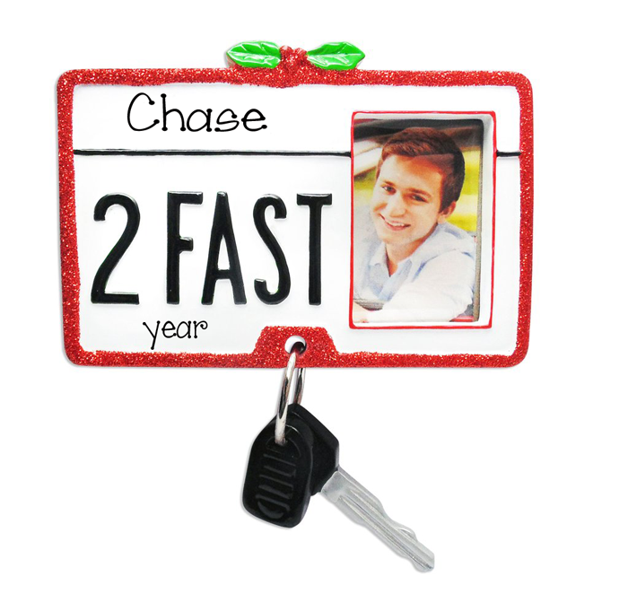 Photo Frame~DRIVER'S LICENSE w/ Keys~Personalized Ornament