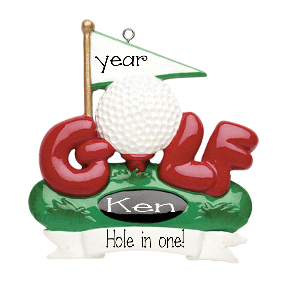 Golf-Personalized Ornament