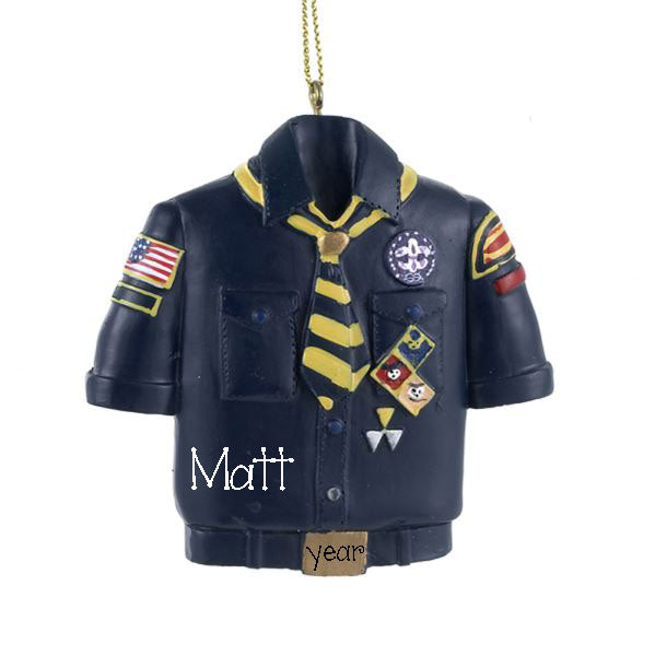 CUB SCOUT BLUE UNIFORM / MY PERSONALIZED ORNAMENT