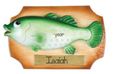 MOUNTED FISH, PERSONALIZED CHRISTMAS ORNAMENT