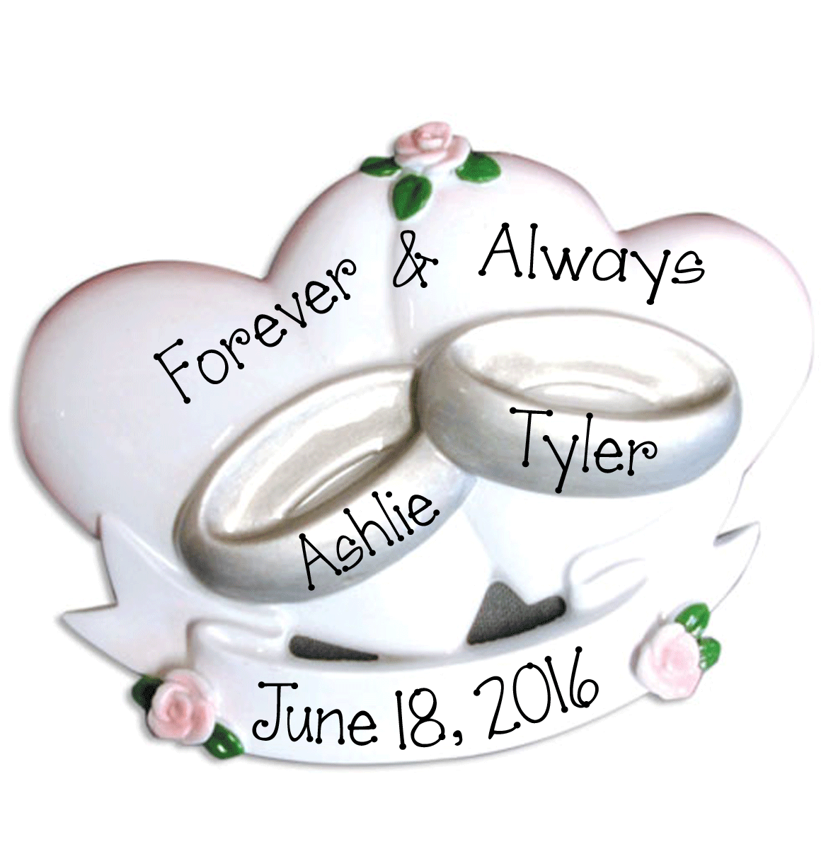 2016 wedding best sale christmas ornament