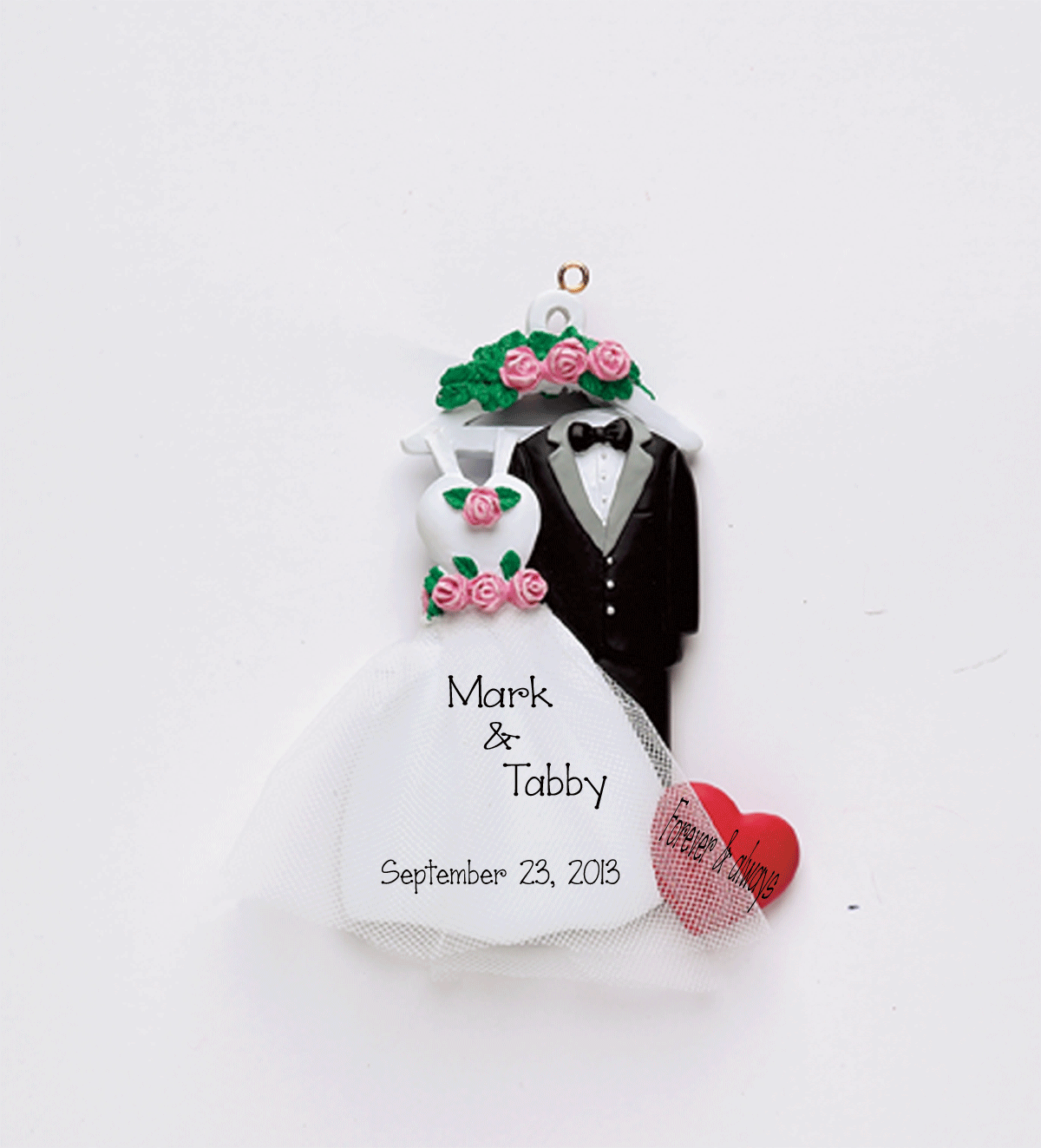 Custom on sale wedding ornaments