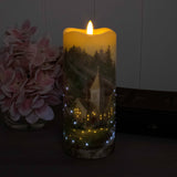 Spring Chapel Fiber Optic Candle