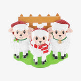 Personalized Sheep Christmas Ornament | Family Of 3 Keepsake