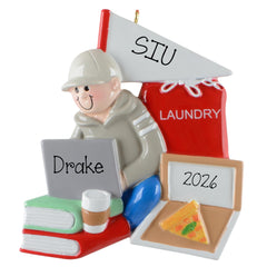 Personalized Dorm Room Ornament, College Christmas Keepsake