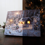 Holiday Home 8x6 Lighted Tabletop Canvas