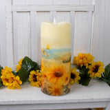 Sunflower Bliss Fiber Optic Candle