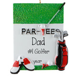 Golf Christmas Ornament, Hand-Personalized Par-tee Gift