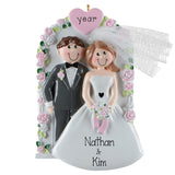 Personalized Our First Christmas Wedding Ornament – Bride & Groom Newlywed Keepsake