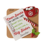 Letter to Santa Personalized Christmas Ornament ~ Wants to be a Big Brother ~ Soon to be Big Brother ~ Hand Personalized Ornament
