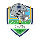 Dallas Cowboy Licensed Football Christmas Ornament