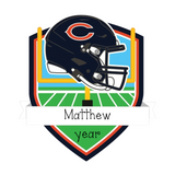 Chicago Bears Football Christmas Ornament ~ National Football ~ Personalized Professional Dallas Football League Ornament ~ Licensed Football Gift