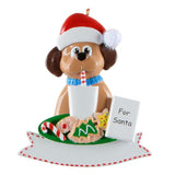 Personalized Dog’s First Christmas Ornament – Cookies for Santa Puppy Keepsake