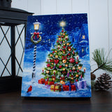 Festive Evening 6x8 Lighted Tabletop Canvas