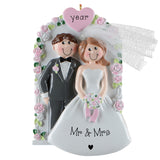 Personalized Our First Christmas Wedding Ornament – Bride & Groom Newlywed Keepsake