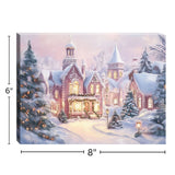 Pinkville Christmas 8x6 Lighted Tabletop Canvas