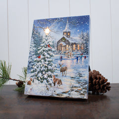 Rejoice 6x8 Lighted Tabletop Canvas