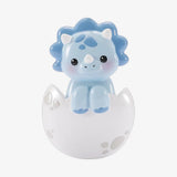 Baby Blue Triceratops Christmas Ornament, First Christmas Keepsake, Hand-Personalized