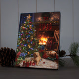 Cozy Christmas 6x8 Lighted Tabletop Canvas
