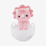 Baby Girl Pink Triceratops Christmas Ornament, First Christmas Keepsake, Hand-Personalized