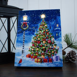 Festive Evening 6x8 Lighted Tabletop Canvas