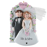 Personalized Our First Christmas Wedding Ornament – Bride & Groom Newlywed Keepsake