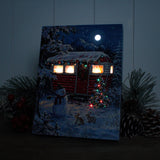 Snowy Retreat 6x8 Lighted Tabletop Canvas