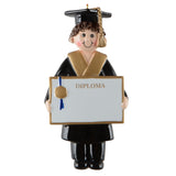 Personalized Male Graduate Christmas Ornament – Graduation Diploma Keepsake