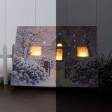 Winter Wonderland 8x6 Lighted Tabletop Canvas