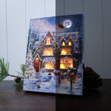 Christmas House 6x8 Lighted Tabletop Canvas