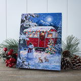 Snowy Retreat 6x8 Lighted Tabletop Canvas