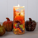 Fall Harvest Fiber Optic Candle