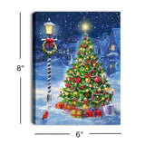 Festive Evening 6x8 Lighted Tabletop Canvas