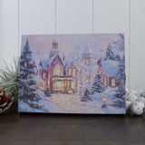 Pinkville Christmas 8x6 Lighted Tabletop Canvas