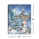 Rejoice 6x8 Lighted Tabletop Canvas