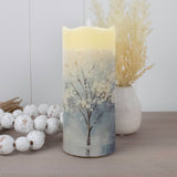 Blue Wonder Fiber Optic Candle