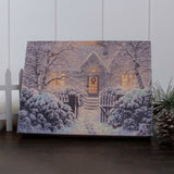 Winter Wonderland 8x6 Lighted Tabletop Canvas