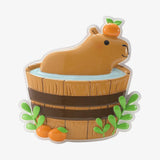 Personalized Capybara in Barrel Bath Christmas Ornament,  Name Year