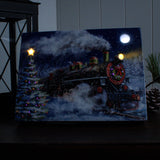 North Pole Express 8x6 Lighted Tabletop Canvas