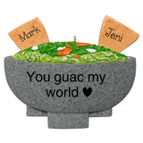 Personalized Chips & Guacamole Couple Christmas Ornament – Funny Couples Gift