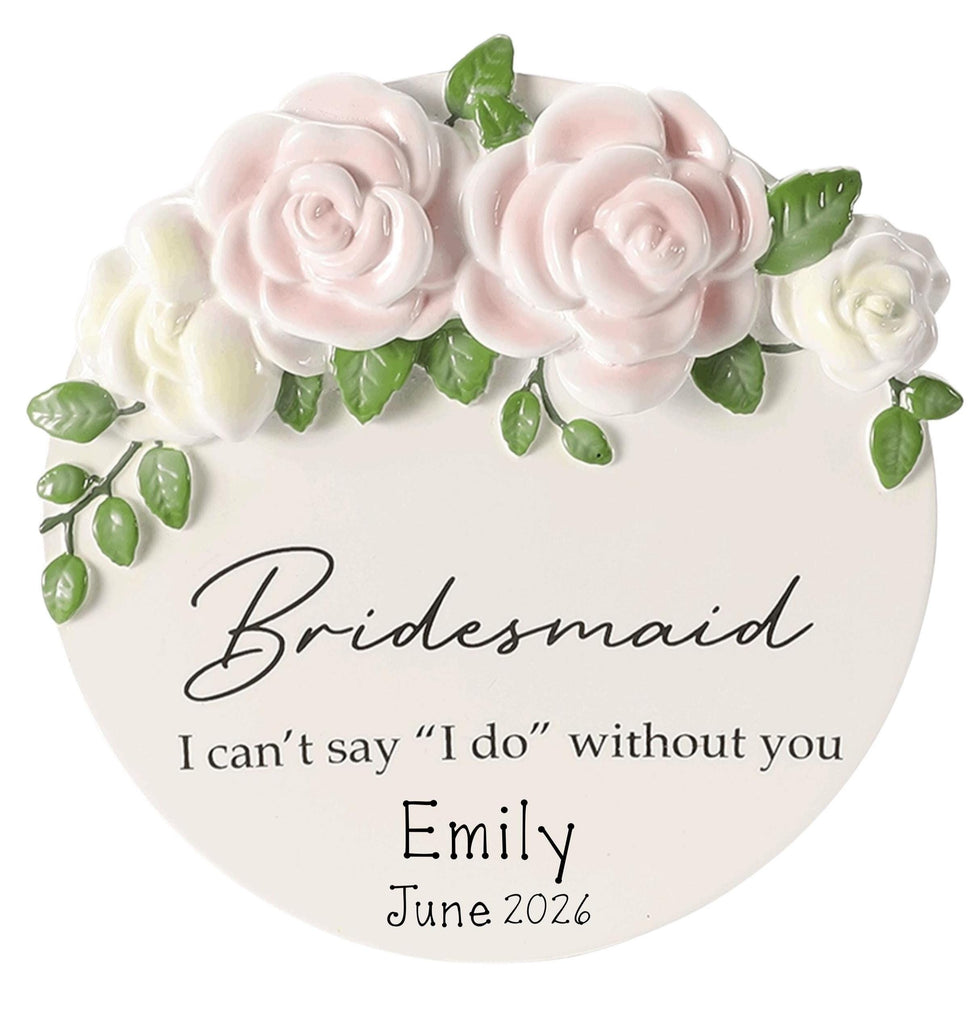 Will you be my Bridesmaid Keepsake ~ Will You Be My Maid of Honor ~ Personalized Christmas Ornament~ Bridesmaid Gift ~ Bridal Party Gift